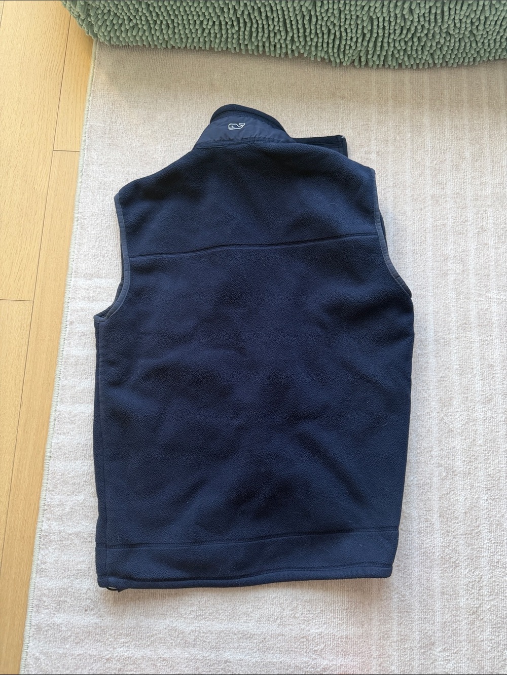 Vineyard Vines Navy Fleece Zip-Up Vest - Picture 5 of 7